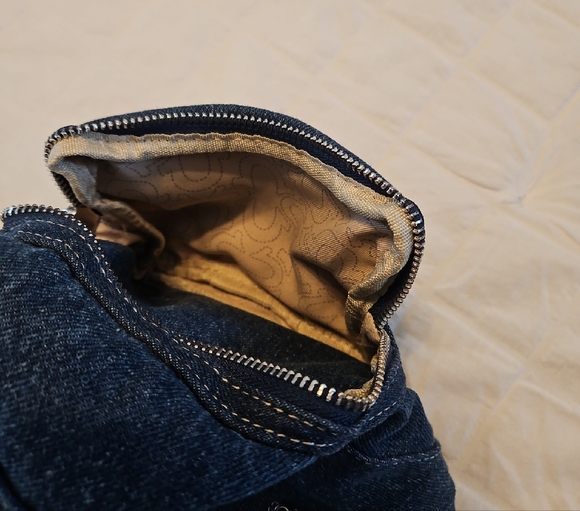 True Religion Blue Denim Crossbody Bag - Picture 8 of 14